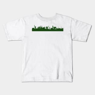 RUHRPOTT skyline in forest green Kids T-Shirt